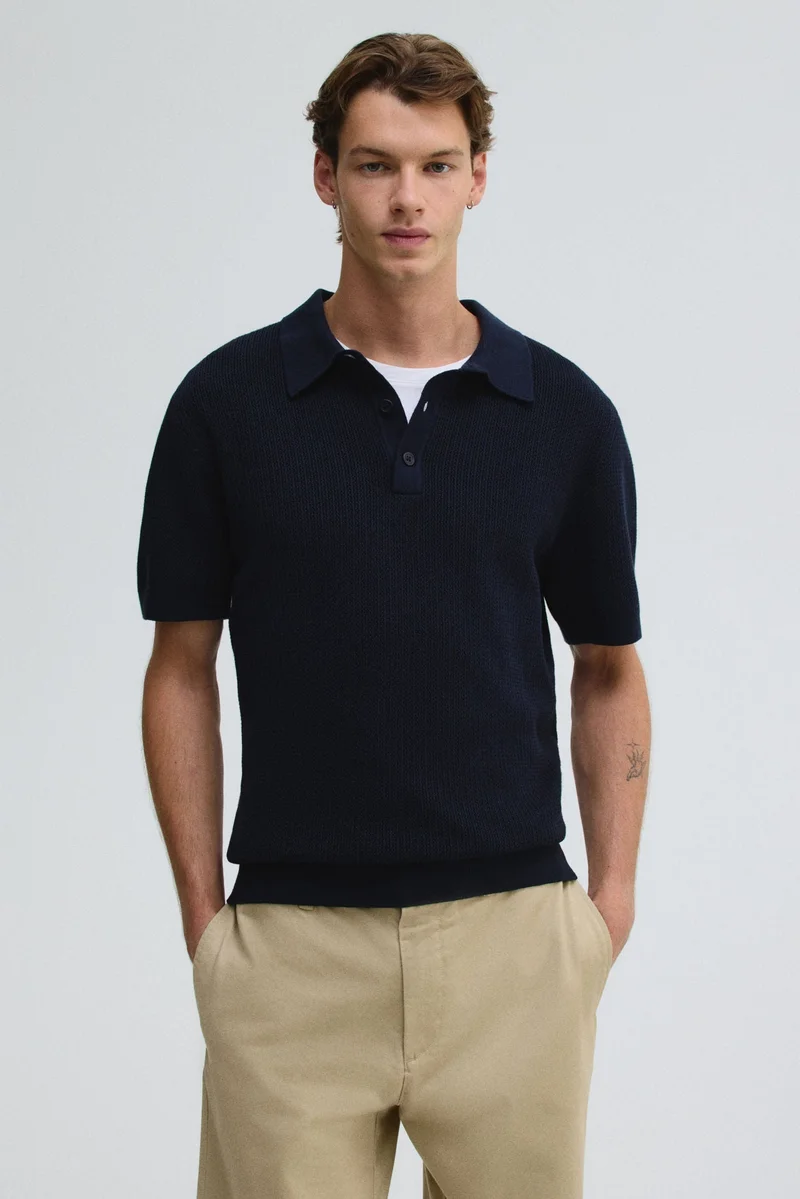 H&M Regular Fit Knitted polo shirt